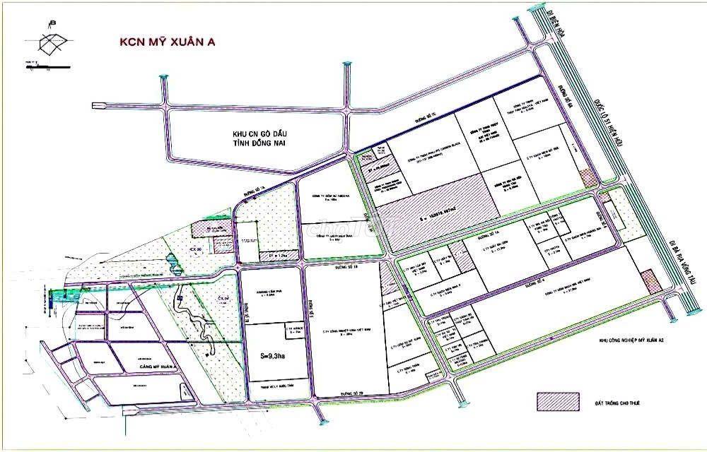 Cần bán đất KCN Mỹ Xuân A vuông vức - Diện tích 3.883m2