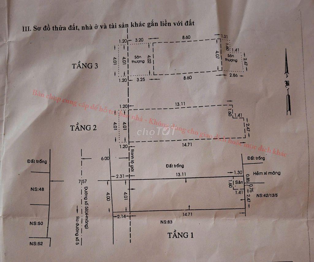CHÍNH CHỦ BÁN NHÀ HẺM XE HƠI, BÌNH HƯNG HÒA A, BÌNH TÂN