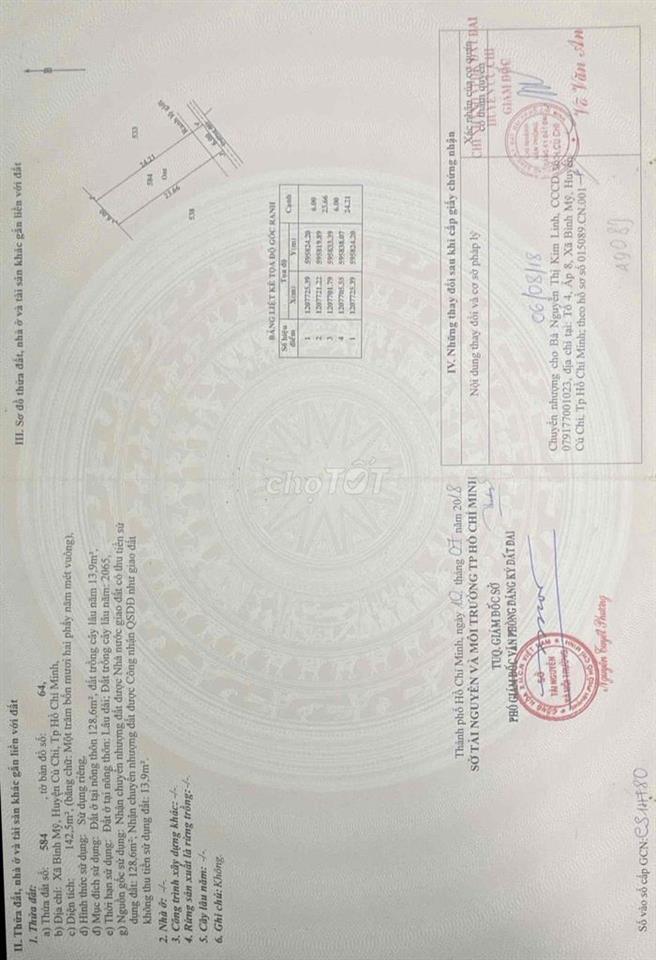 Bán đất chính chủ
