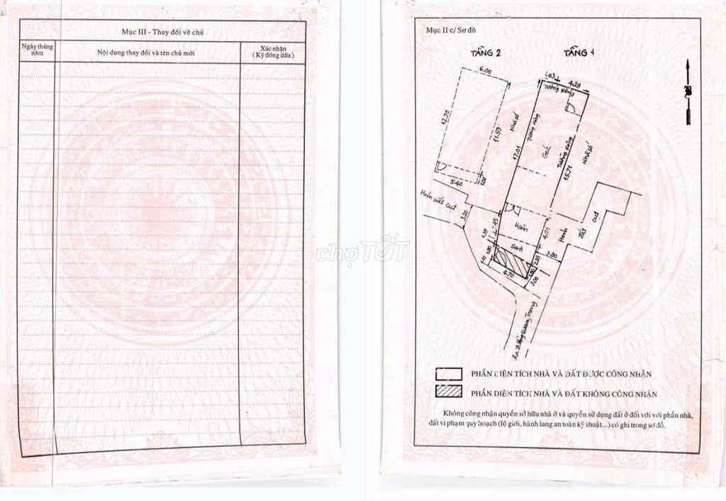 Quang Trung, Gò Vấp, hẻm ôtô 1 sẹt, 2 tầng 3pn, 6m x 24m nở hậu đẹp