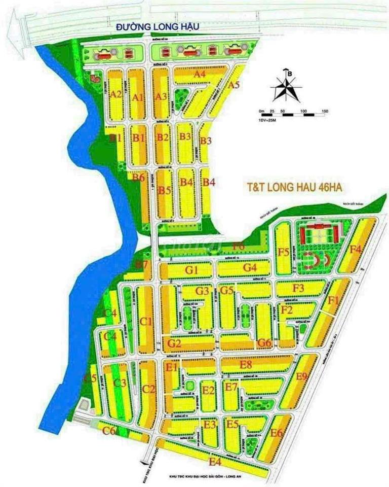 ĐẤT MẶT TIỀN ĐƯỜNG SỐ 1 TRỤC CHÍNH KDC THÁI SƠN LONG HẬU