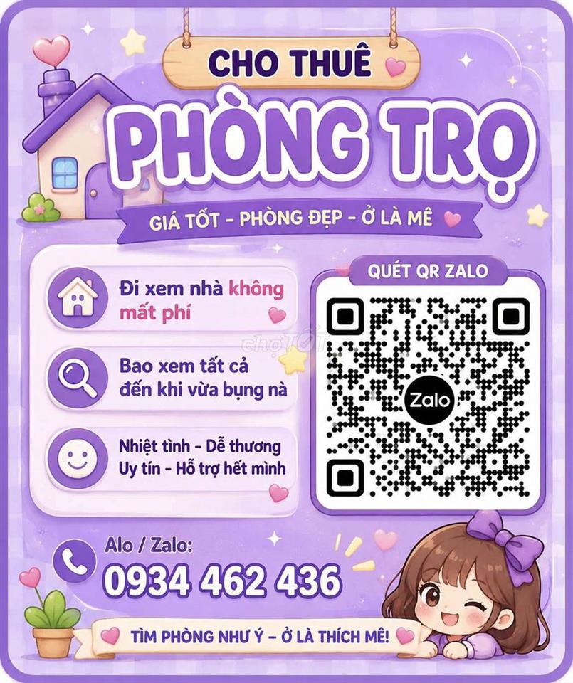 cho thuê Hai bà Trưng,q1 ( 3ng ở)