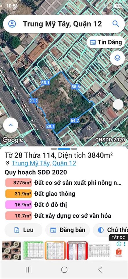 Cho Thuê 3840m2 Đất mặt tiền QL22