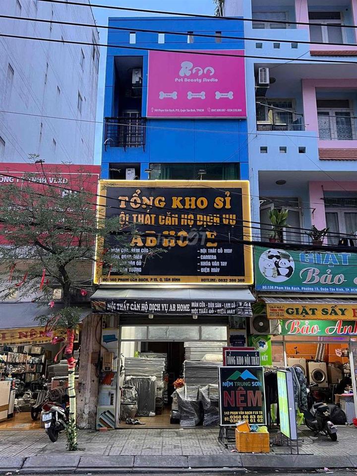Cho thuê nhà mặt tiền p15 , Tân bình