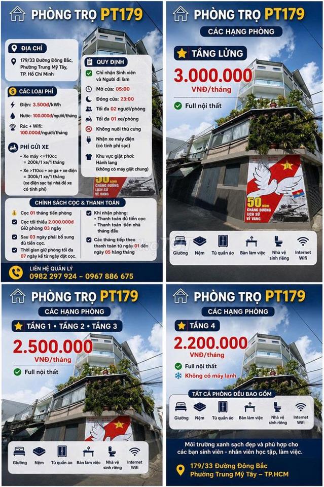 Phòng trọ dành cho sinh viên