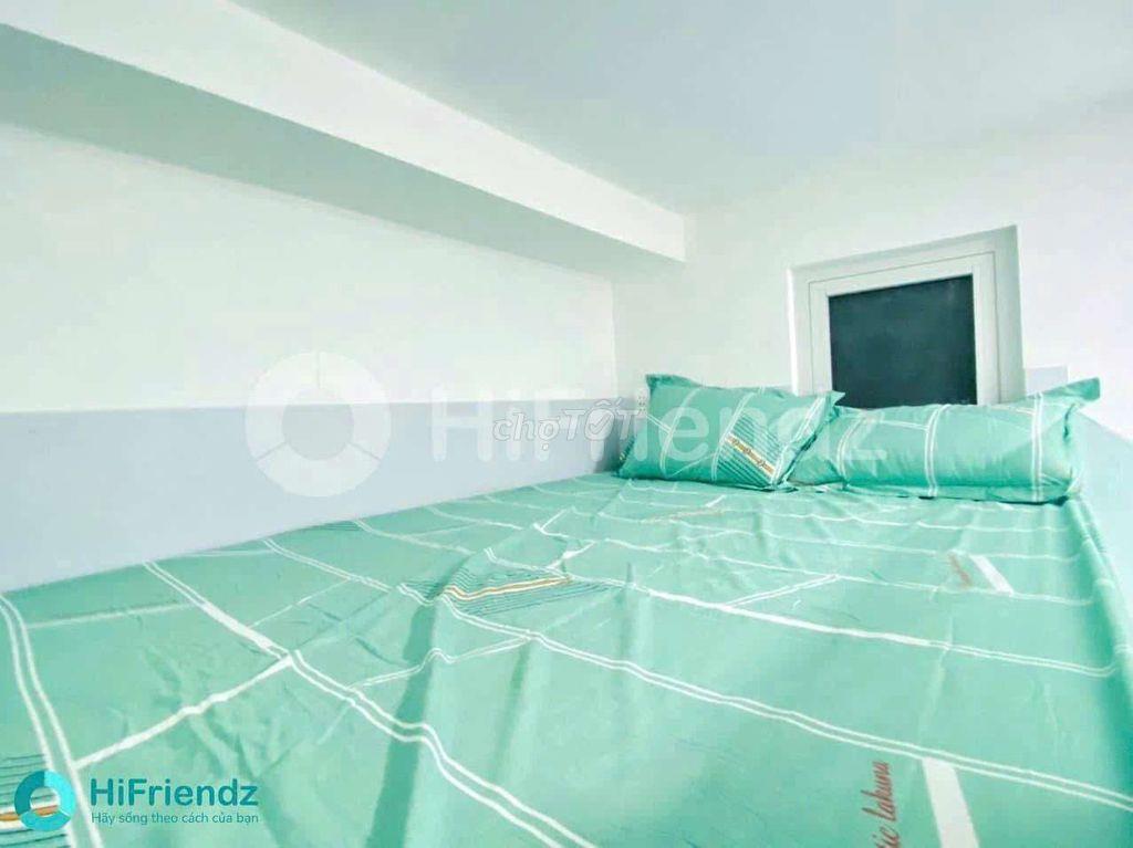 Phòng trọ cóc gác đầy đủ nội thất cửa sổ trời thoáng mát