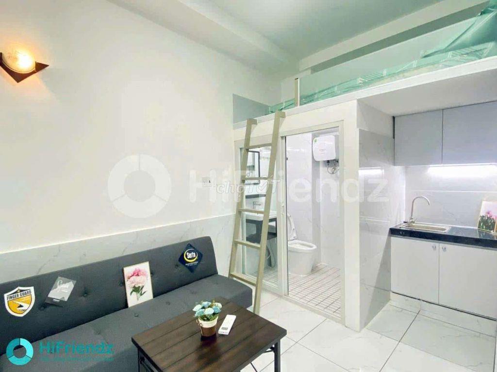 Phòng trọ cóc gác đầy đủ nội thất cửa sổ trời thoáng mát