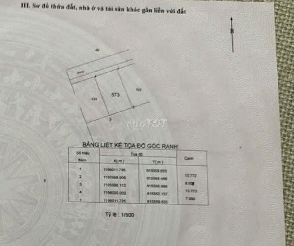 Bán đất đường Võ Văn Hát, 8m x 14m, công nhận 110,2m2, Thổ cư 100%