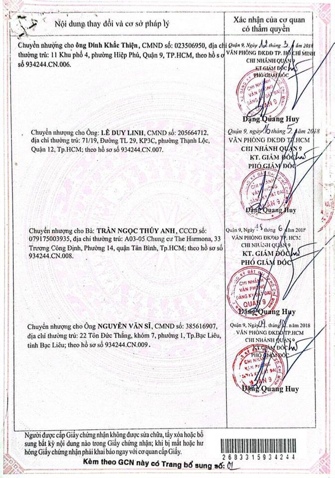 Bán đất Đường số 21, phường Long Thạnh Mỹ
