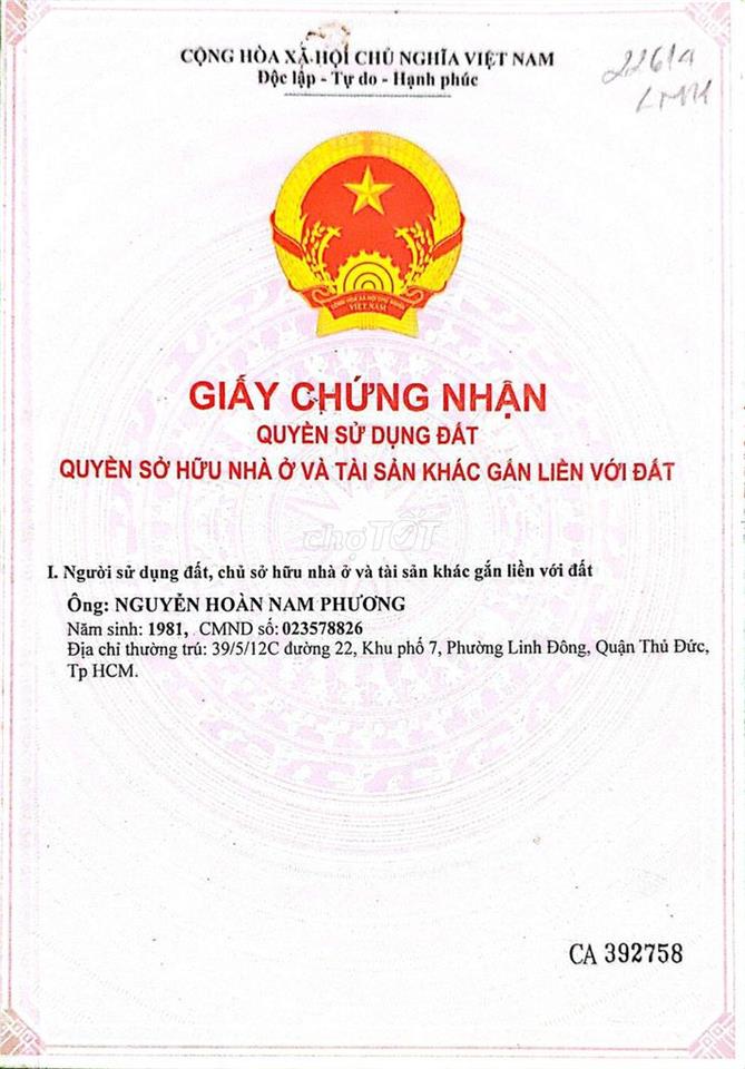 Bán đất Đường số 21, phường Long Thạnh Mỹ