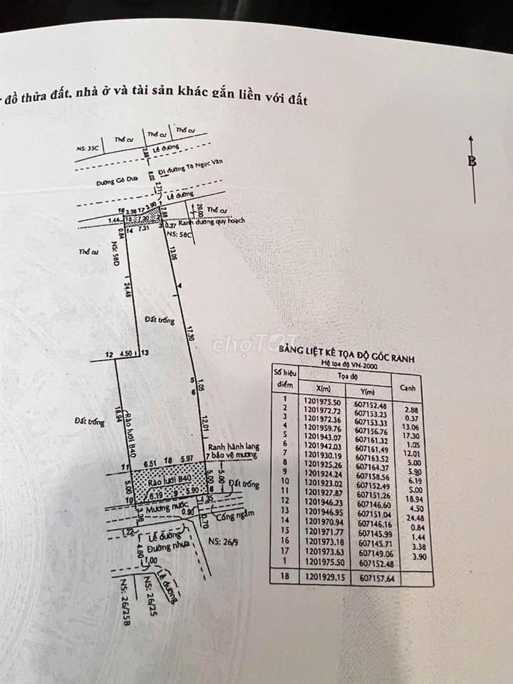 Bán đất mặt tiền Gò Dưa 545m2 giá 50tỷ