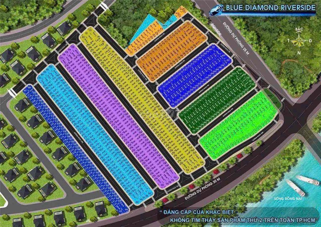 Đất view sông Long Phước Blue giá cắt lỗ sâu dt 64m2