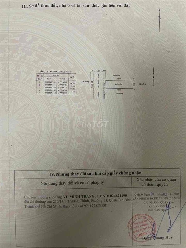 Chính chủ cần tiền bán nhanh lô H9 Centana Điền Phúc Thành ***