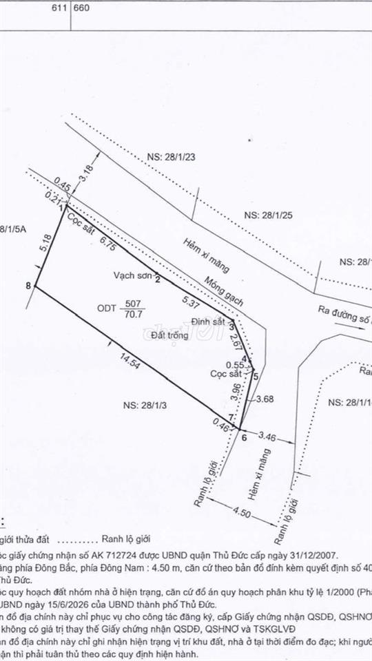 GIẢM GIÁ BÁN NHANH ĐẤT LINH TRUNG - THỦ ĐỨC.