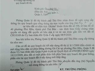 Đất Phú Hữu 2 mặt tiền hẻm ô tô 7 chỗ