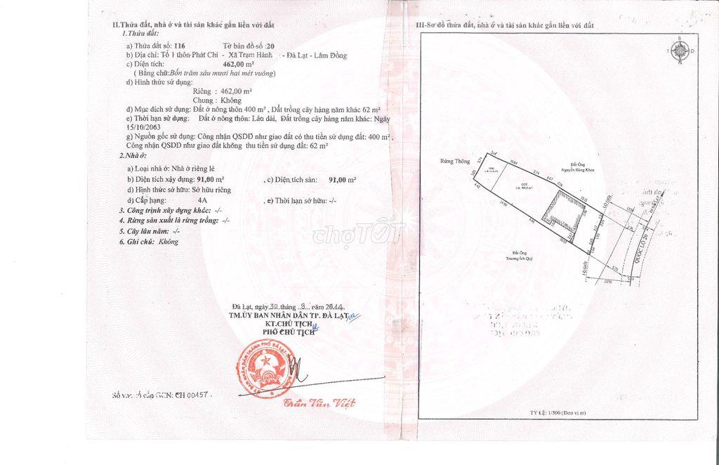 Mặt tiền Quốc Lộ 20 Cầu Đất Trạm Hành Đà Lạt