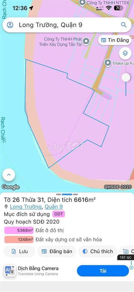Hàng kín 6.753m đất thổ cư Đường Nguyễn Duy Trinh Thủ Đức Q9 cũ