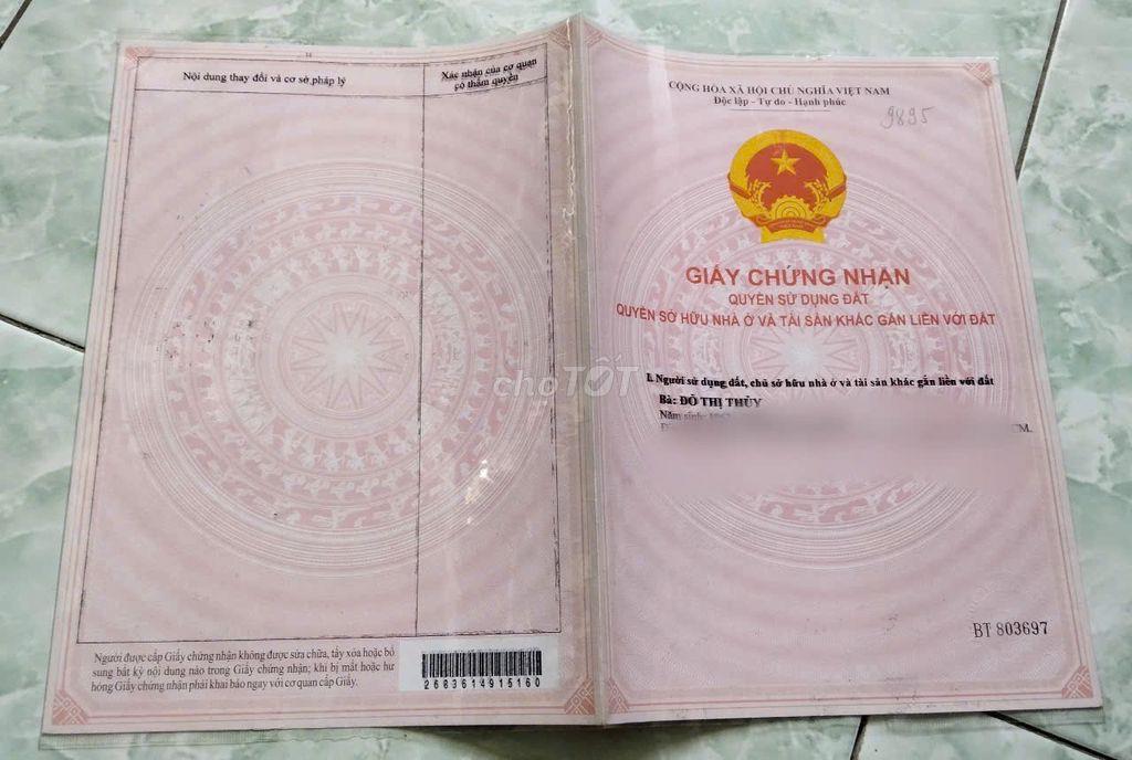 Cần bán đất tại số 192 đường 138, kp4, phường tăng Nhơn Phú TP HCM