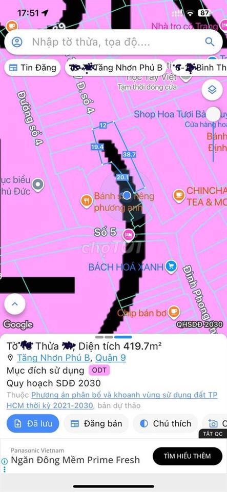 🌿 CHÍNH CHỦ CẦN BÁN NHÀ ĐẤT THỔ CƯ 100%, ĐƯỜNG ĐÌNH PHONG PHÚ, P.TNP B