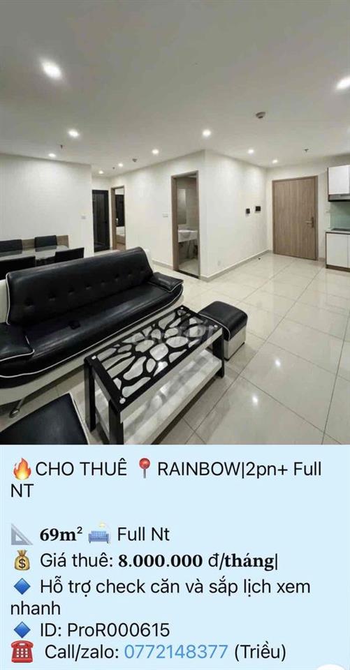 Cho thuê căn hộ 2 phòng ngủ tại Vinhomes Grand Park
