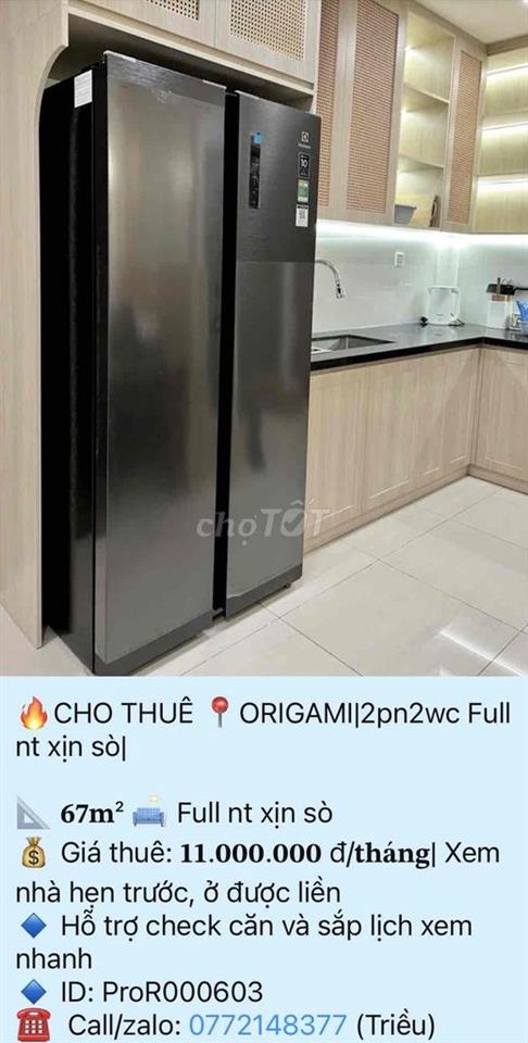 Cho thuê căn hộ 2 phòng ngủ tại Vinhomes Grand Park