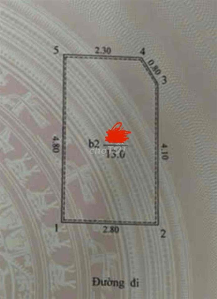 Nhà 4T ngõ Tôn Đức Thắng cách Mp 60m ngõ 2m dt 18m mt 2,8m giá 4 tỷ