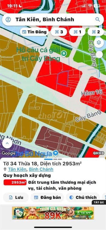 BÁN ĐẤT TRỒNG CÂY LÂU NĂM XÃ TÂN NHỰT ( TÂN KIÊN-BÌNH CHÁNH)