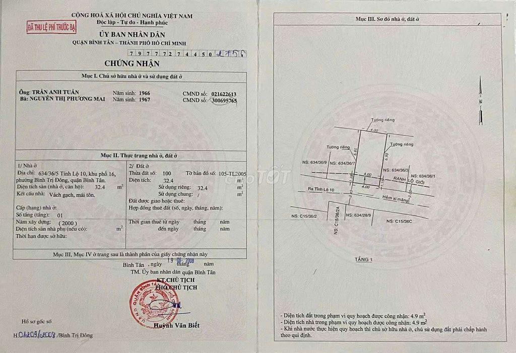 Nhà nát hẻm đẹp cách mặt tiền 200m