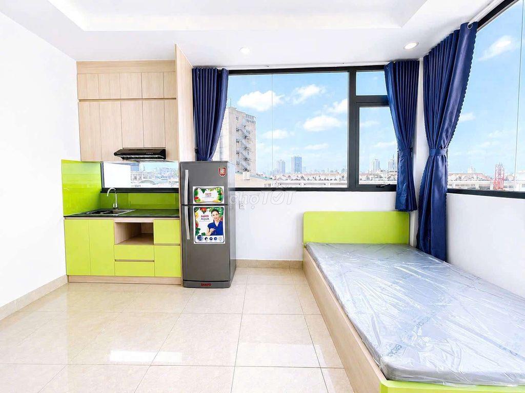 Cho thuê căn hộ 1PN 40m2, ban công, hầm xe, thang máy gần Đại Học VL