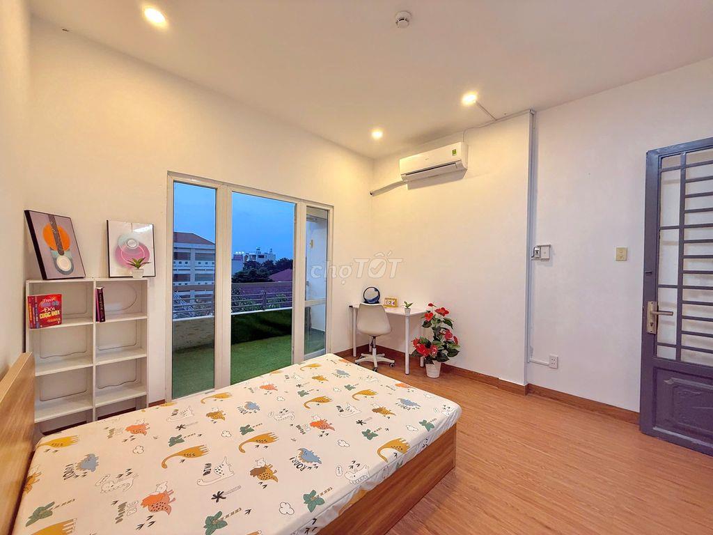 Cho thuê 1PN 35m² ban công, Full Nt, Gần ĐH Văn Lang, Đặng Thùy Trâm