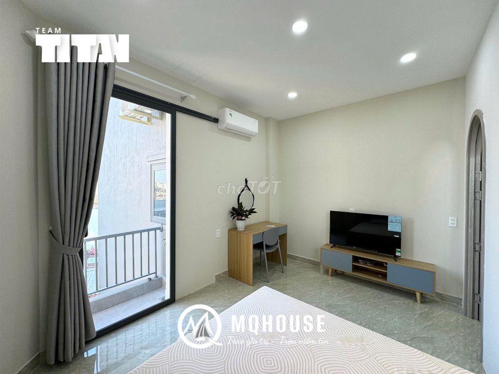 Cho thuê 1PN 40m² ban công, Full NT,Nguyễn Xí, gần ĐH Văn Lang
