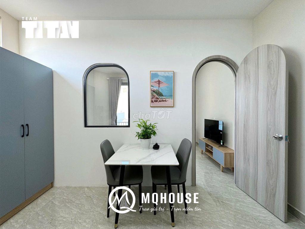 Cho thuê 1PN 40m² ban công, Full NT,Nguyễn Xí, gần ĐH Văn Lang