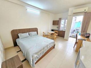 Cho thuê Studio Nơ Trang Long, Bình Thạnh, ban công, full nội thất