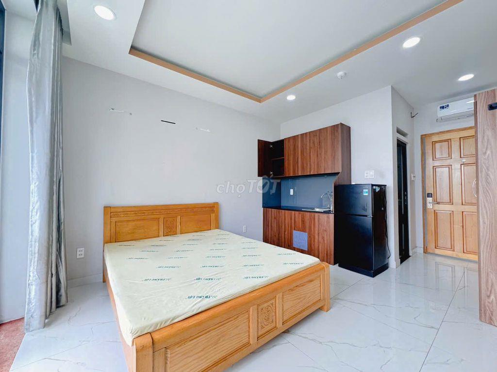 Cho thuê Studio-ban công, Nguyễn Văn Đậu-BT, FULL NT, gần VLU IUH