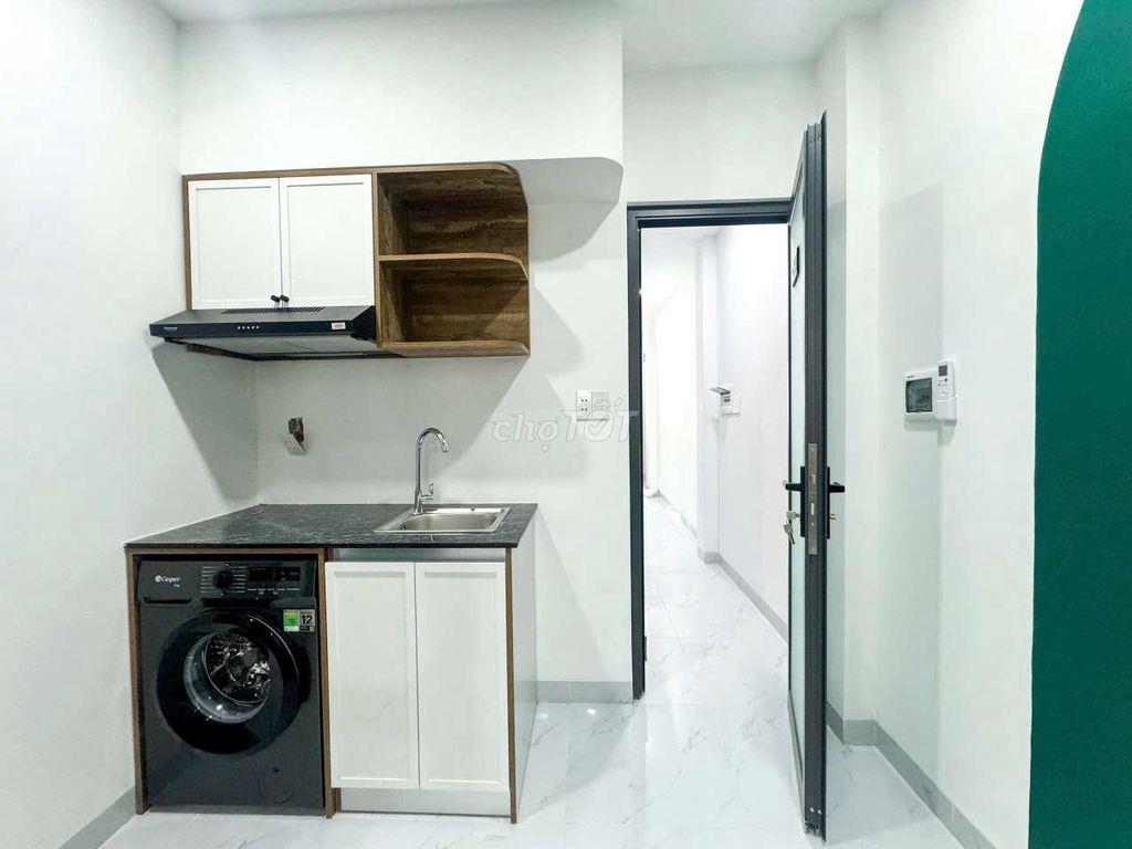 Cho thuê 1PN-tách bếp, FULL NT máy giặt riêng, gần đại học Văn Lang