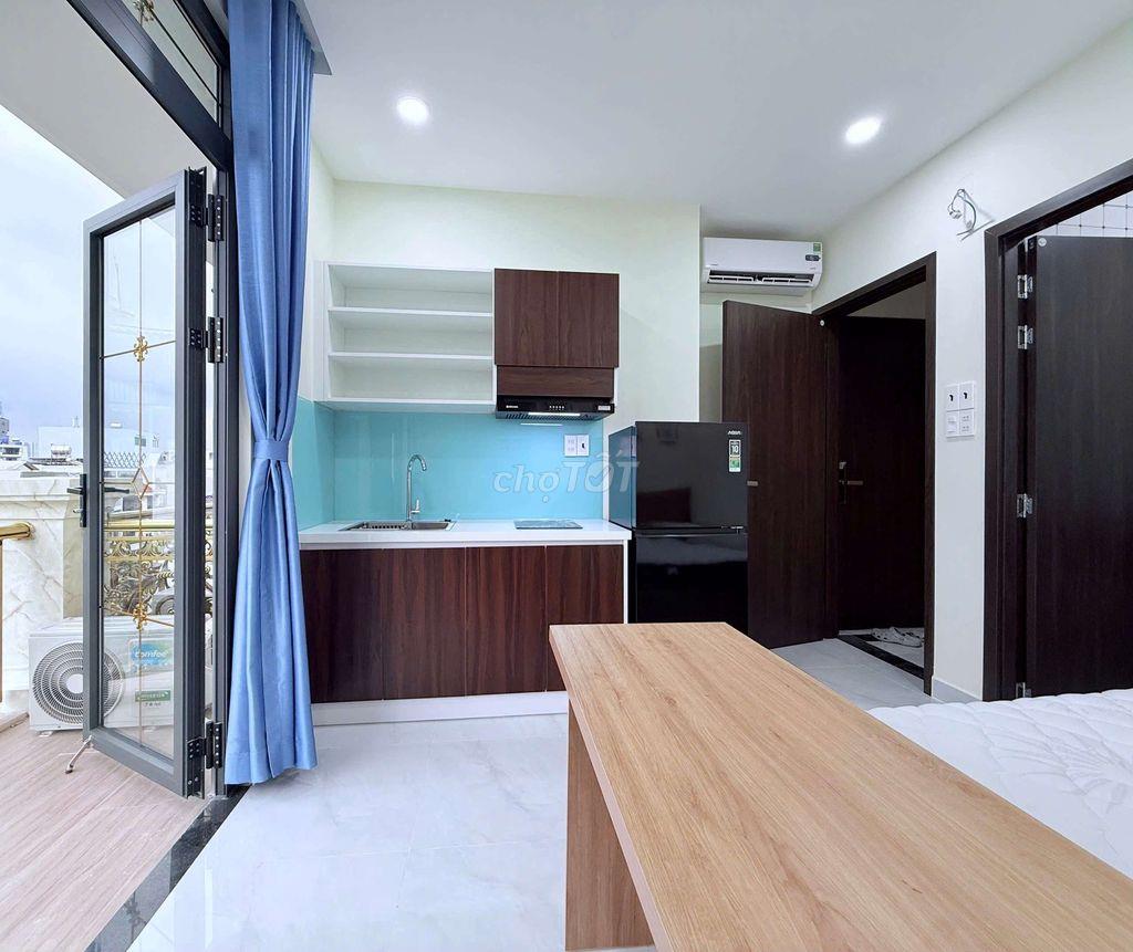 Studio-ban công siêu rộng, full nội thất, Nguyễn Văn Đậu, Bình Thạnh