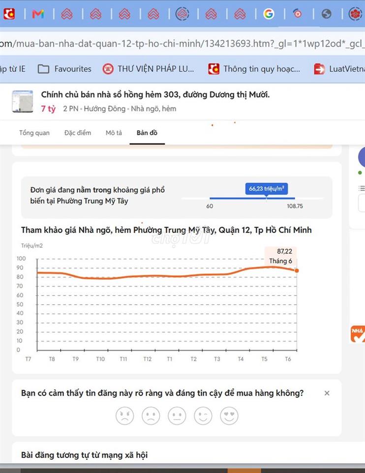 Chính chủ bán nhà sổ hồng hẻm 303, đường Dương thị Mười.