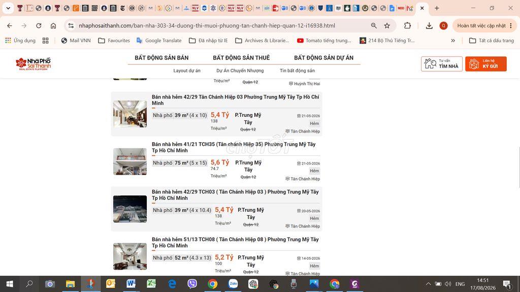 Chính chủ bán nhà sổ hồng hẻm 303, đường Dương thị Mười.