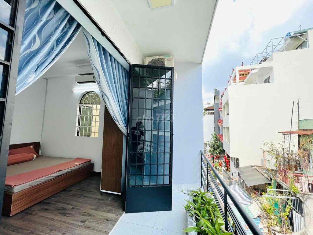Cho thuê 1PN + 1 gác Trần Văn Đang Q3 full nội thất