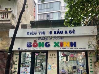 Cho thuê mặt bằng kinh doanh 60m2, 2 mặt tiền đường Thụy Khuê