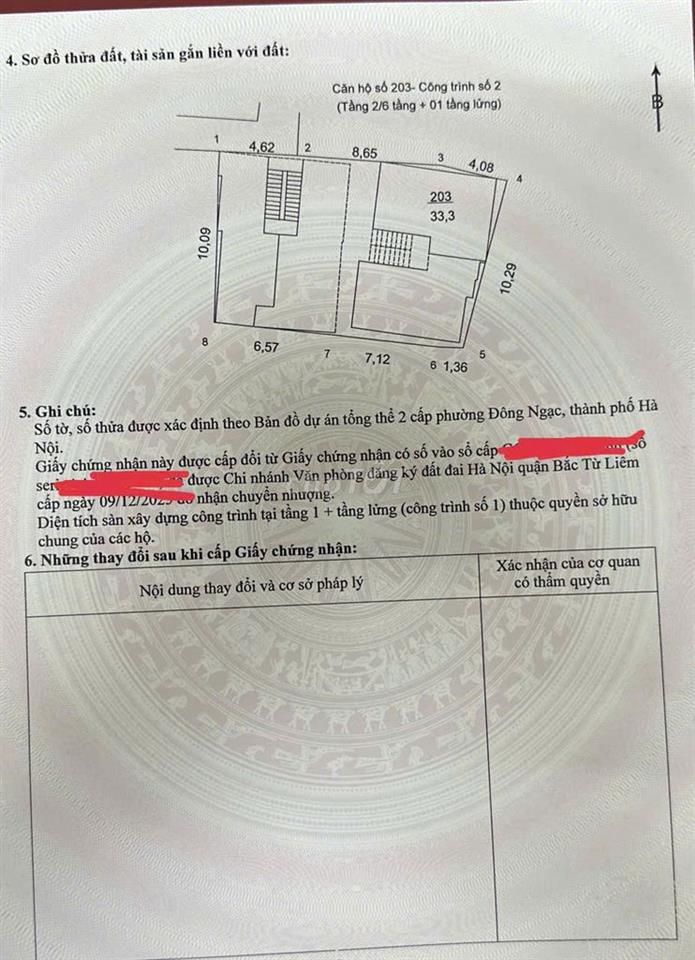 Chính chủ bán nhà chung cư Thụy Phương