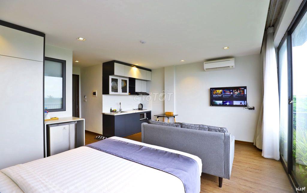 Cho Thuê Căn Hộ Dịch Vụ Studio Cao Cấp 35m² Âu Cơ Tây Hồ Hà Nội