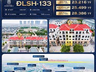 BT đơn lập San Hô 12m2 giá nhỉnh 16 tỷ shophouse 2 mặt tiền