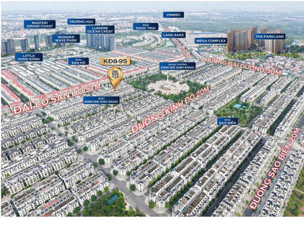 Nhỉnh 14 tỷ Shophouse 108m2 tại phân khu Kinh Đô gần quảng trường