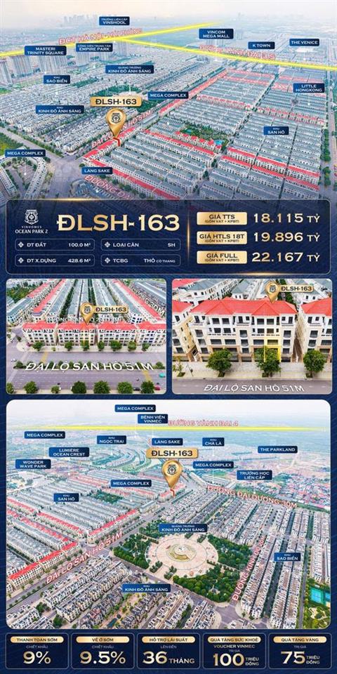 Quỹ căn Shophouse đẹp chấn động giá tot nhất Vin Ocp2