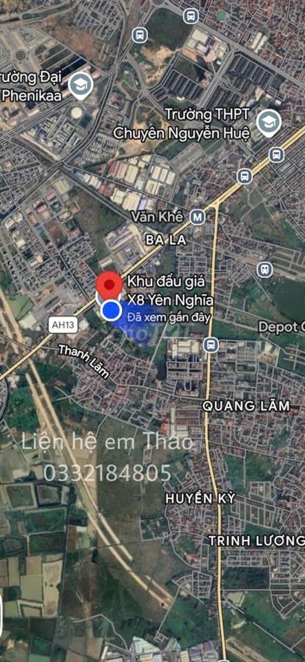 bán đất đấu giá tuyến 2 khu x8 phường yên nghĩa thành phố hà nội