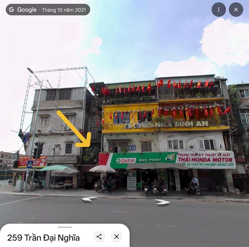 Cho thuê căn hộ tập thể A13 ĐH KTQD mặt đường Trần Đại Nghĩa
