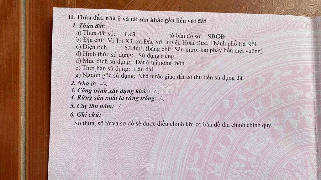 Bán đất đấu giá Đắc Sở