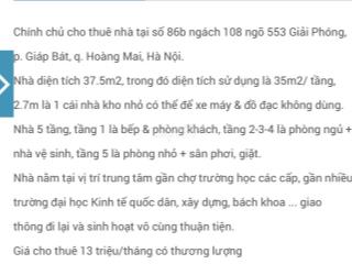 Cho thuê nhà chính chủ
