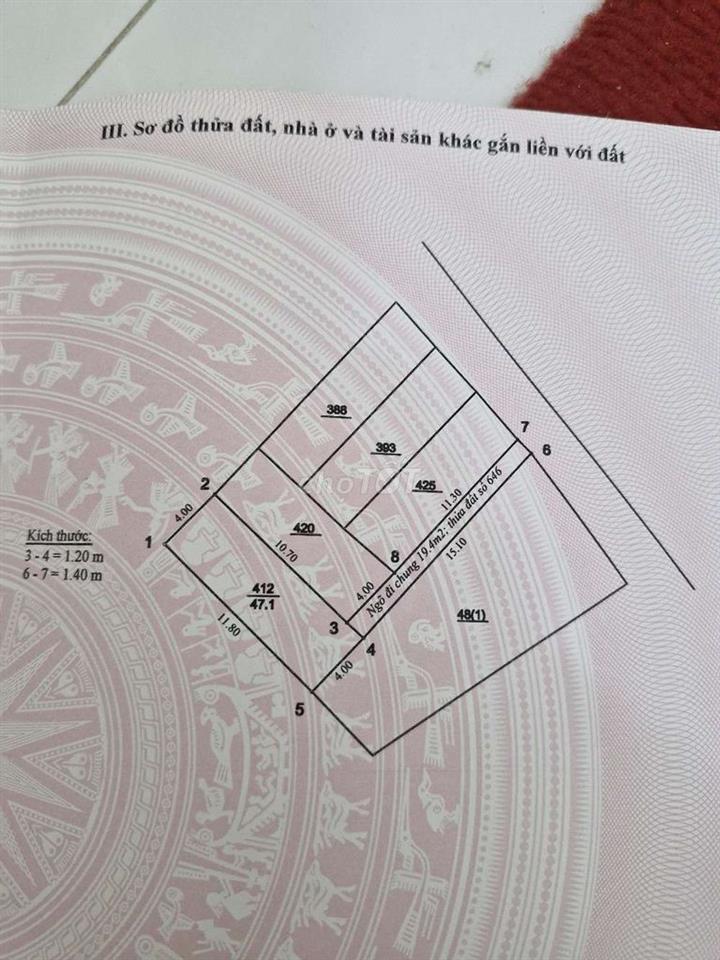 Nhà cấp 4 ngõ 105 Thanh Am, ngõ oto 